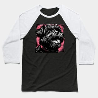 Retro Art Affenpinscher Dog Lover Baseball T-Shirt